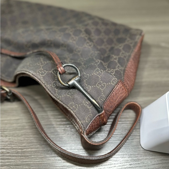 Gucci Drawstring Horsebit Hobo Brown - Picture 12 of 13